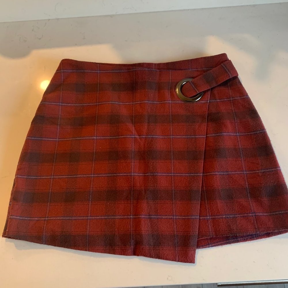 Free People Tessa Plaid Mini Skirt